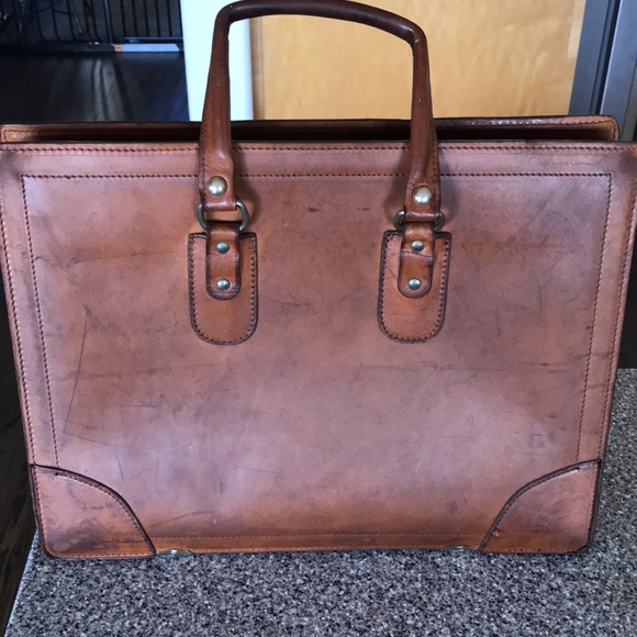 Renwick Bags Renwick Vintage Leather Doctor Lawyer Briefcase Poshmark